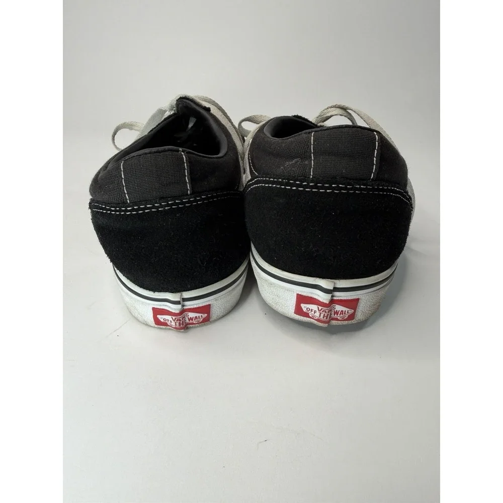 VANS Old Skool Black White Canvas Lace Up Sneakers Men's US 10 Casual Shoes